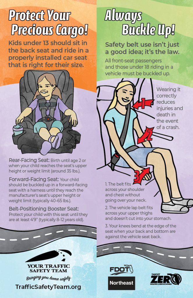 Protect Your Precious Cargo, Always Buckle Up bookmark