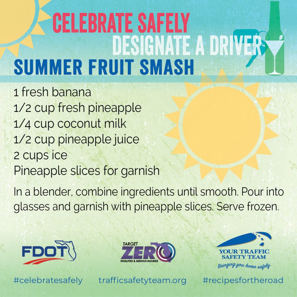 summer celebrate safely recipe card