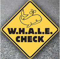 WHALE Check Sign